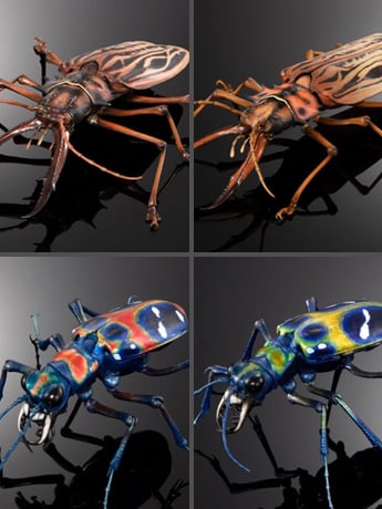 The Diversity of Life on Earth Advance Sabertooth Longhorn Beetle & Tiger Beetle Exclusive Action Figure Set Gallery Image 2