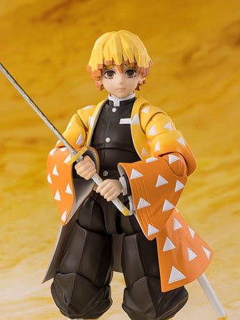 Demon Slayer: Kimetsu no Yaiba S.H.Figuarts Zenitsu Agatsuma Action Figure Gallery Image 2