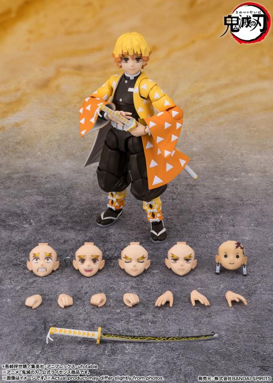 Demon Slayer: Kimetsu no Yaiba S.H.Figuarts Zenitsu Agatsuma Action Figure Gallery Image 8