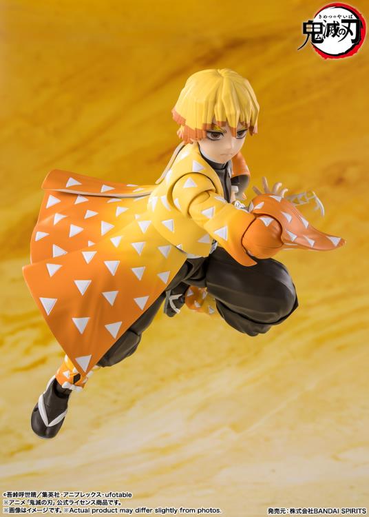 Demon Slayer: Kimetsu no Yaiba S.H.Figuarts Zenitsu Agatsuma Action Figure Gallery Image 5