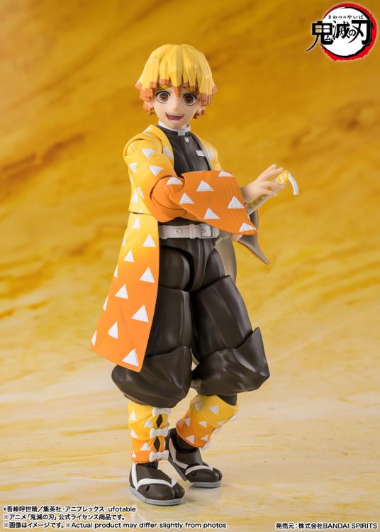 Demon Slayer: Kimetsu no Yaiba S.H.Figuarts Zenitsu Agatsuma Action Figure Gallery Image 4