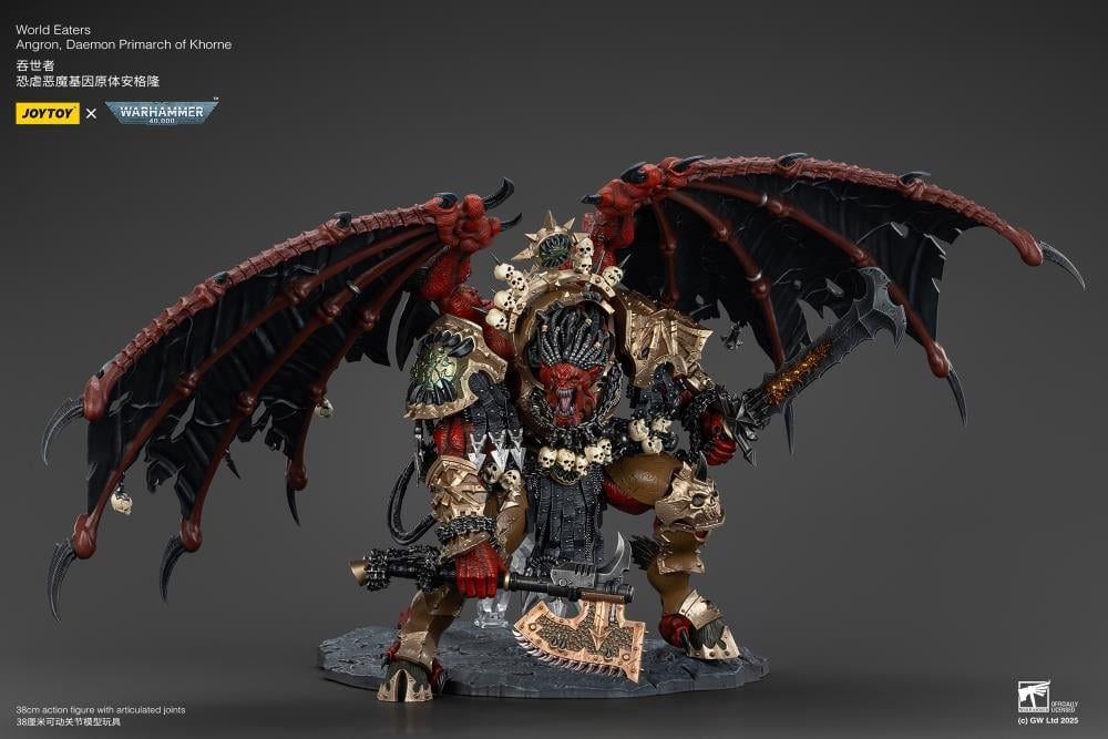 Warhammer 40K World Eaters Angron, Daemon Primarch of Khorne 1/18 Scale Action Figure Gallery Image 7