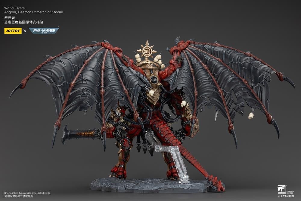 Warhammer 40K World Eaters Angron, Daemon Primarch of Khorne 1/18 Scale Action Figure Gallery Image 15