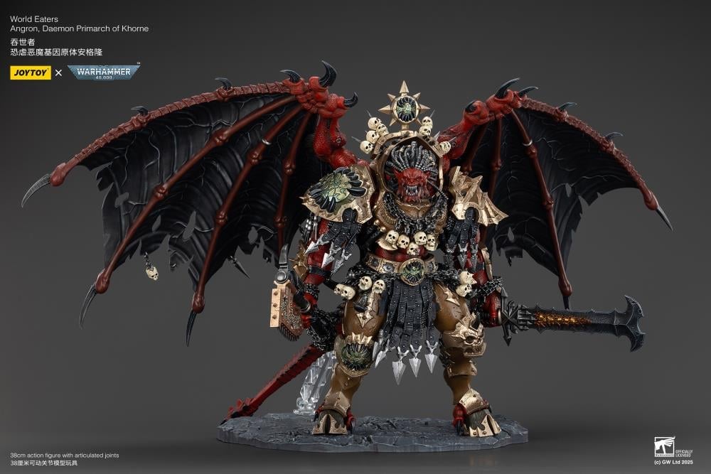 Warhammer 40K World Eaters Angron, Daemon Primarch of Khorne 1/18 Scale Action Figure Gallery Image 13