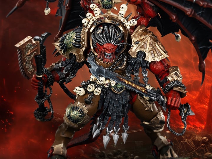 SF・ファンタジー・ホラー Warhammer 40,000 Angron Warhammer 40K World Eaters Angron, Daemon Primarch of Khorne 1/18