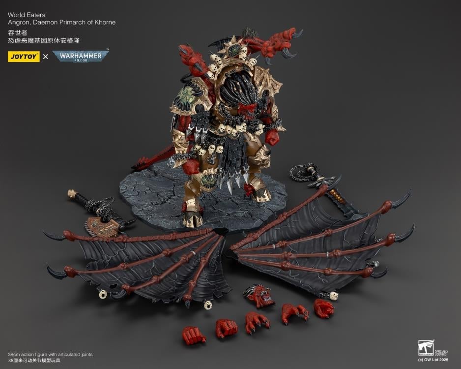 Warhammer 40K World Eaters Angron, Daemon Primarch of Khorne 1/18 Scale Action Figure Gallery Image 16