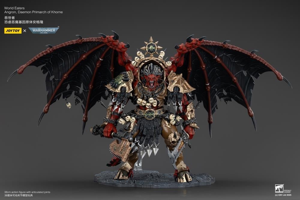 Warhammer 40K World Eaters Angron, Daemon Primarch of Khorne 1/18