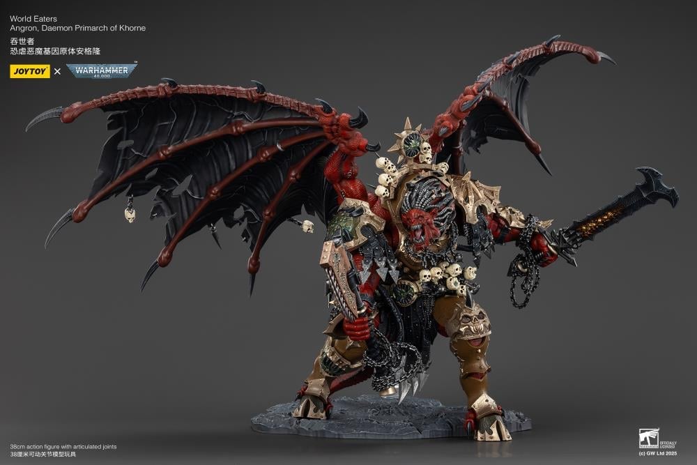 Warhammer 40K World Eaters Angron, Daemon Primarch of Khorne 1/18 Scale Action Figure Gallery Image 8