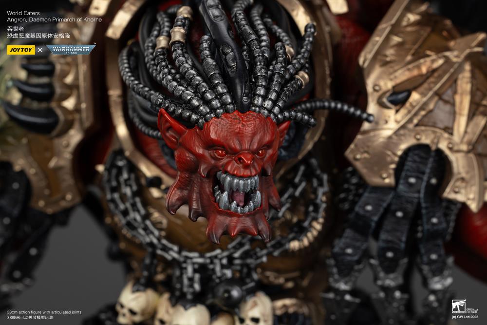 Warhammer 40K World Eaters Angron, Daemon Primarch of Khorne 1/18 Scale Action Figure Gallery Image 9