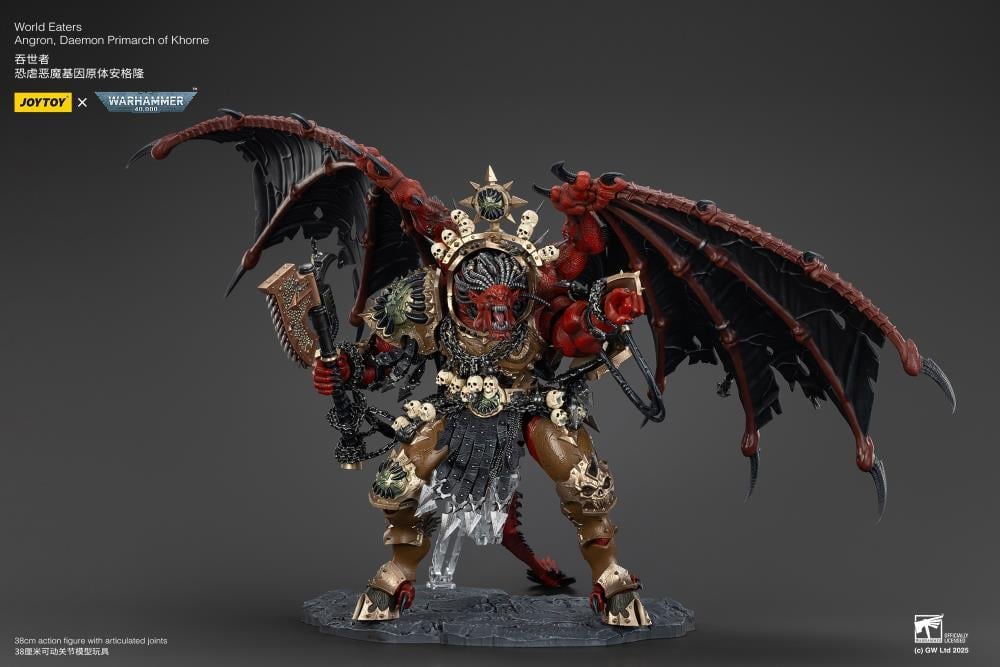 Warhammer 40K World Eaters Angron, Daemon Primarch of Khorne 1/18 Scale Action Figure Gallery Image 6