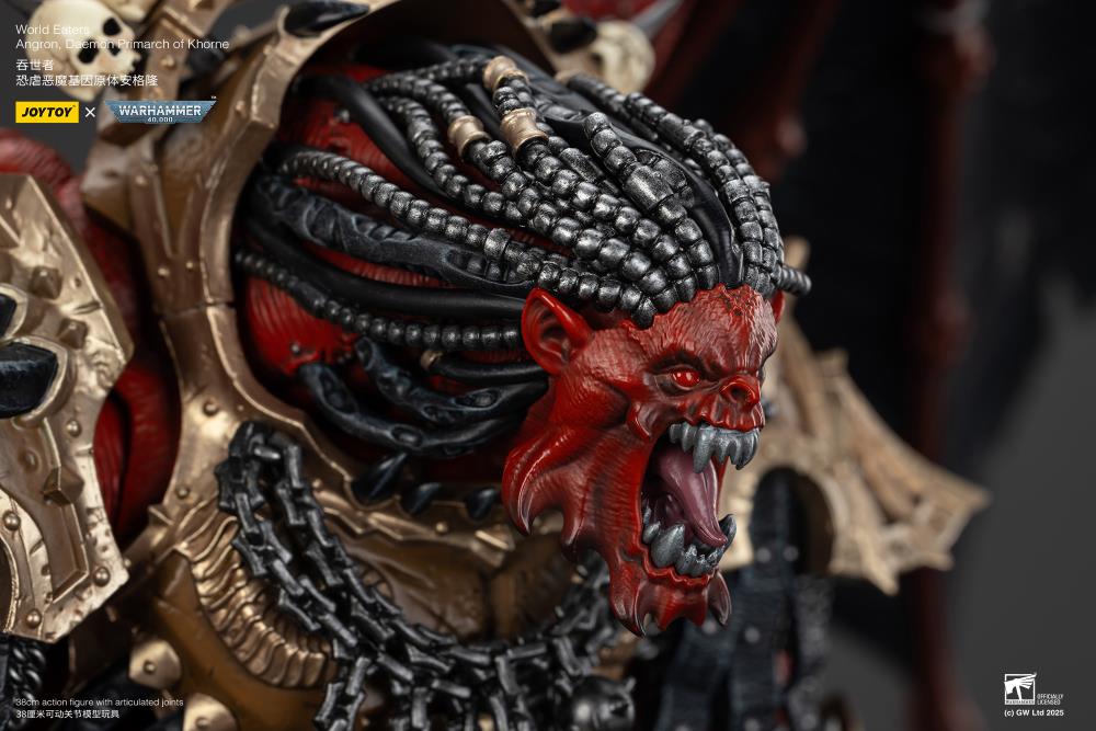 Warhammer 40K World Eaters Angron, Daemon Primarch of Khorne 1/18 Scale Action Figure Gallery Image 12