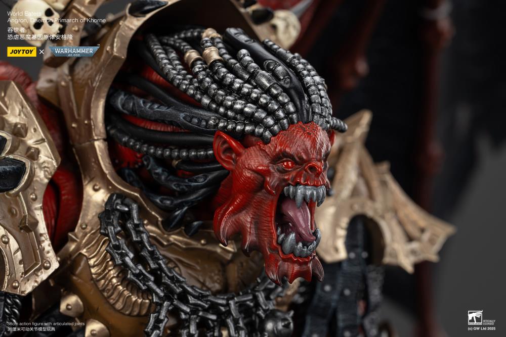 Warhammer 40K World Eaters Angron, Daemon Primarch of Khorne 1/18 Scale Action Figure Gallery Image 11