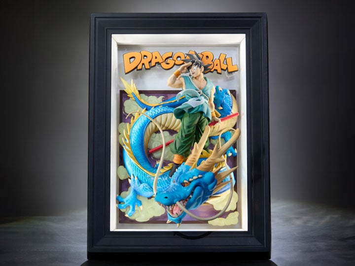 Dragon Ball Tamashii Art Goku and Dragon 3D Wall Art Gallery Image 1