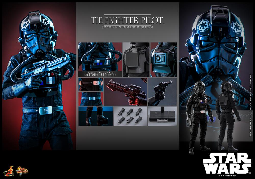 Star Wars: A New Hope MMS798 TIE Fighter Pilot 1/6th Scale Collectible Figure Gallery Image 19