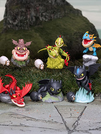 How to Train Your Dragon Mini Egg Attack MEA-072 Dragons Box of 6 Random Figures Gallery Image 2