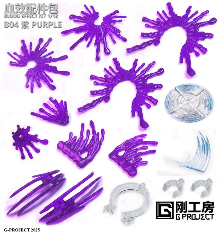 Blood Effect Kit (Purple) 1/12 Scale Accessory Set Gallery Image 3