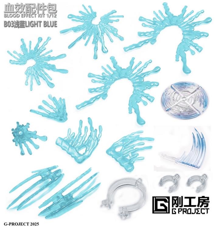 Blood Effect Kit (Blue) 1/12 Scale Accessory Set Gallery Image 3