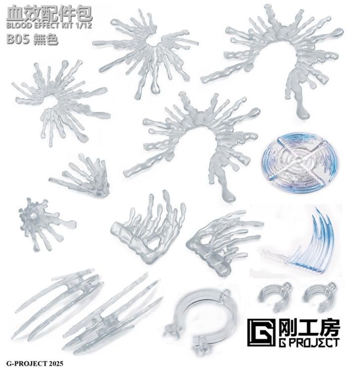 Blood Effect Kit (Transparent) 1/12 Scale Accessory Set Gallery Image 3