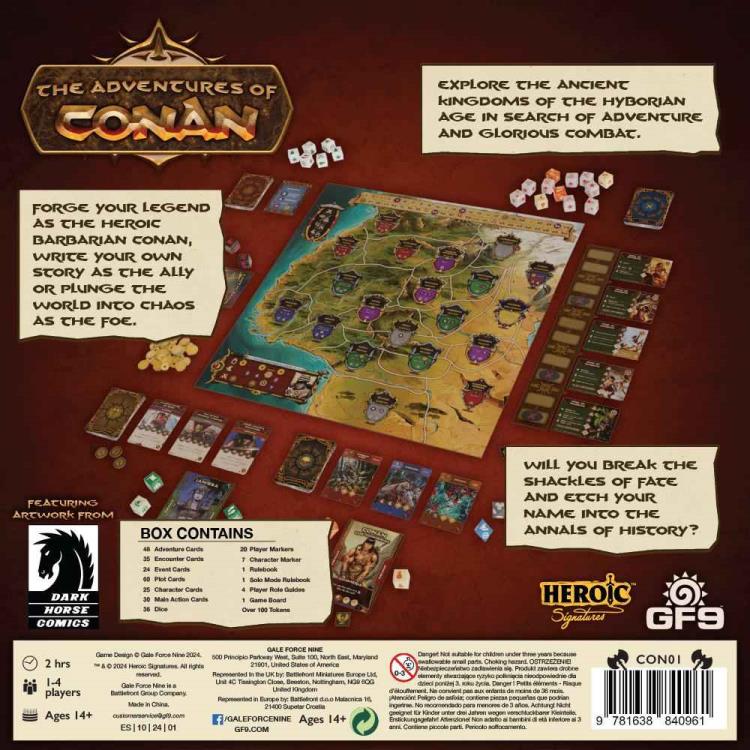 The Adventures of Conan Board Game Gallery Image 5