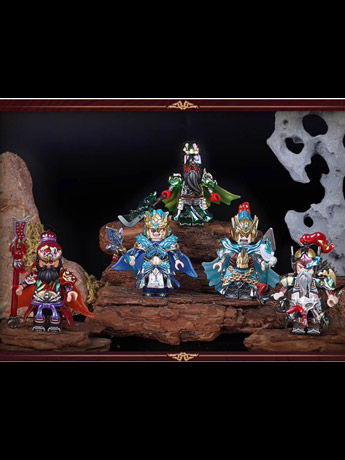 Three Kingdoms Five Tiger Generals Mini Figures Limited Edition Box Set Gallery Image 2