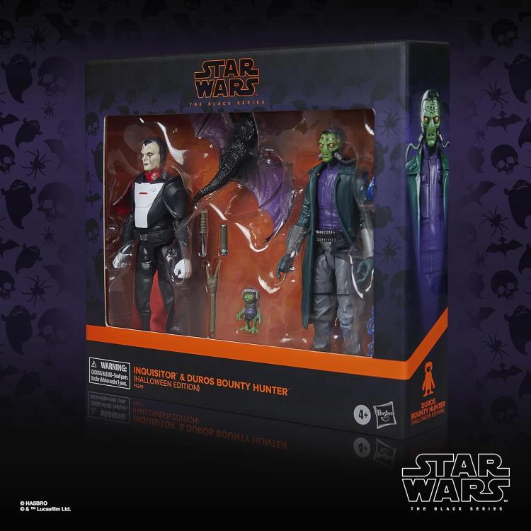 Star Wars: The Black Series Inquisitor & Duros Bounty Hunter (Halloween Edition) Action Figure Two-Pack Gallery Image 12