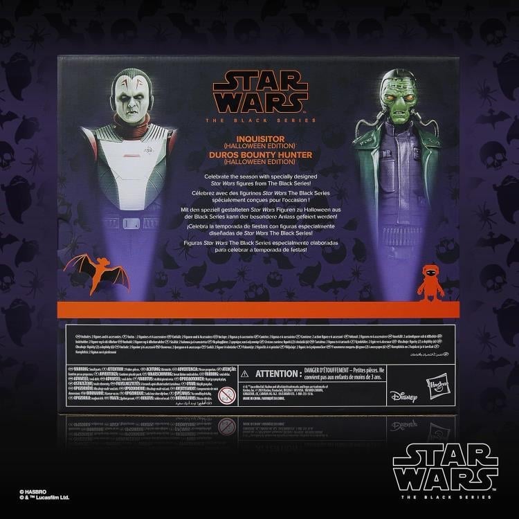 Star Wars: The Black Series Inquisitor & Duros Bounty Hunter (Halloween Edition) Action Figure Two-Pack Gallery Image 13