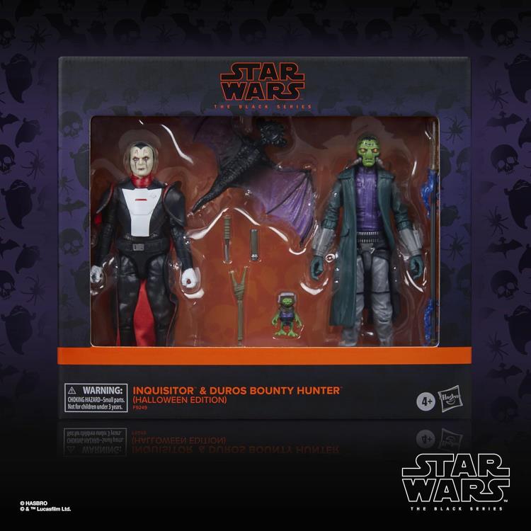 Star Wars: The Black Series Inquisitor & Duros Bounty Hunter (Halloween Edition) Action Figure Two-Pack Gallery Image 11
