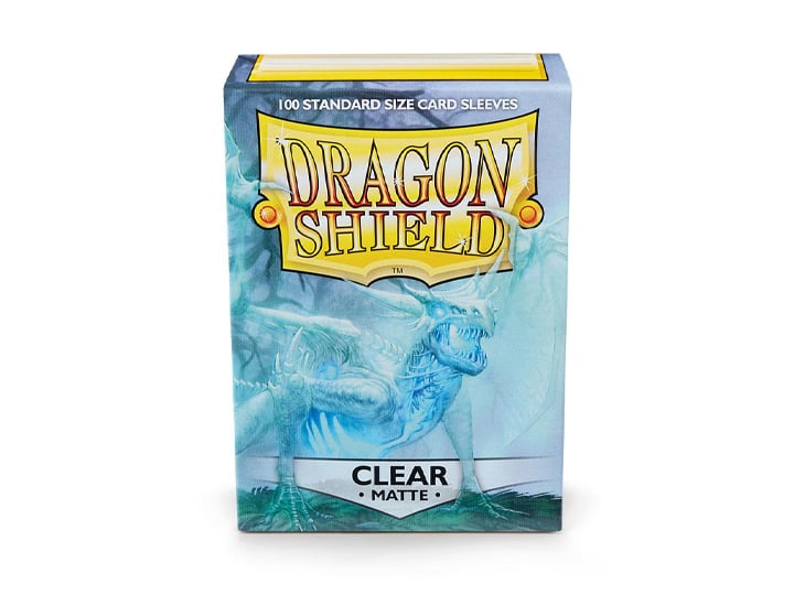 Dragon Shield (Matte Clear) Box of 100 Card Sleeves Gallery Image 1