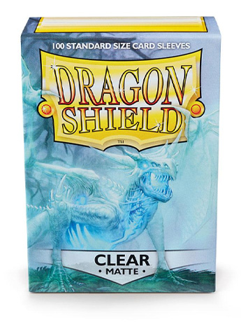 Dragon Shield (Matte Clear) Box of 100 Card Sleeves Gallery Image 2