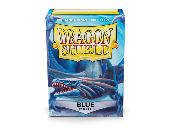 Dragon Shield (Matte Blue) Box of 100 Card Sleeves Gallery Image 1