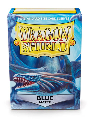 Dragon Shield (Matte Blue) Box of 100 Card Sleeves Gallery Image 2