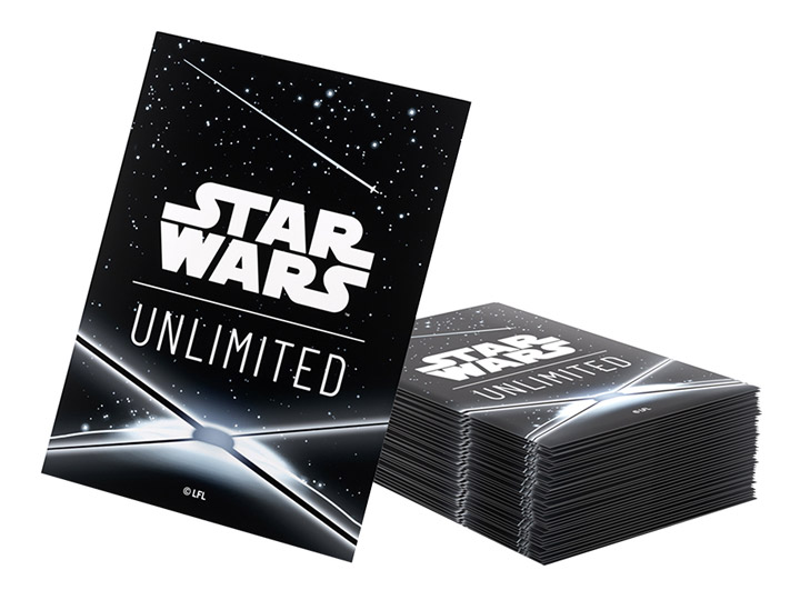 Star Wars: Unlimited Card Back Black Art Sleeves (60 Count) Gallery Image 1