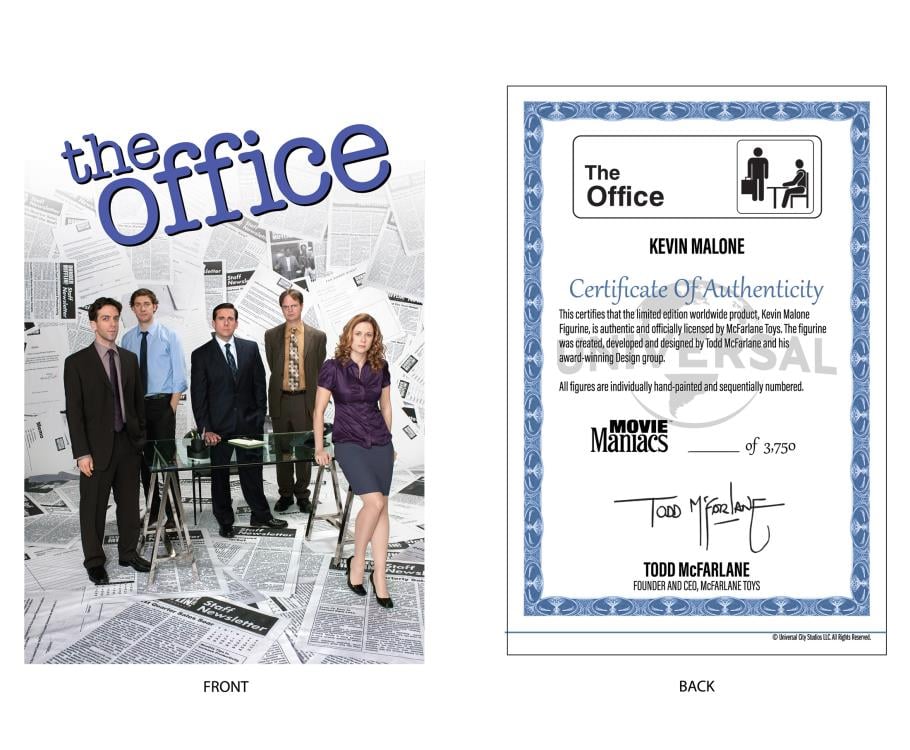 The Office Movie Maniacs Kevin Malone 6" Limited Edition Figure Gallery Image 7