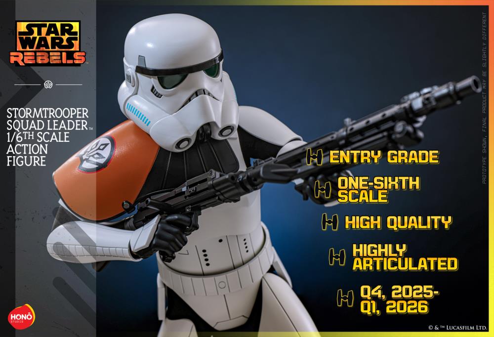 Star Wars Rebels HS09 Stormtrooper Squad Leader 1/6th Scale Collectible Figure Gallery Image 17