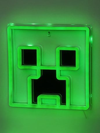 Minecraft Creeper LED Neon Light Gallery Image 2