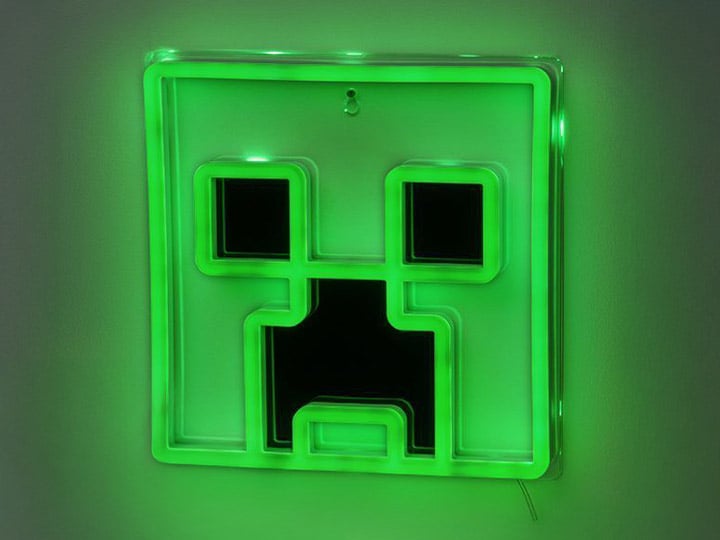 Minecraft Creeper LED Neon Light Gallery Image 1