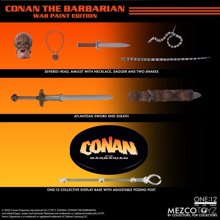 Conan the Barbarian (1982) One:12 Collective Conan (War Paint Edition) Action Figure Gallery Image 10