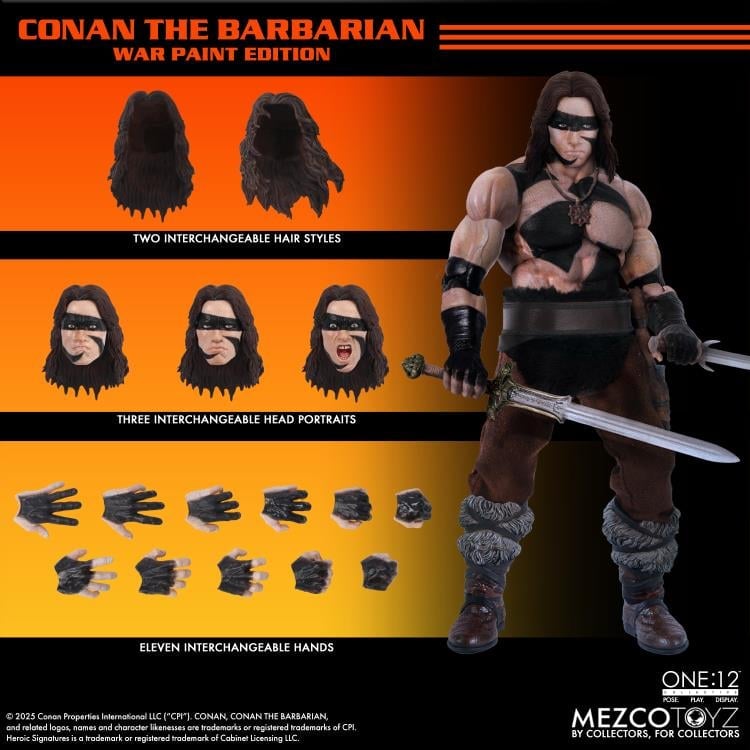 Conan the Barbarian (1982) One:12 Collective Conan (War Paint Edition) Action Figure Gallery Image 9