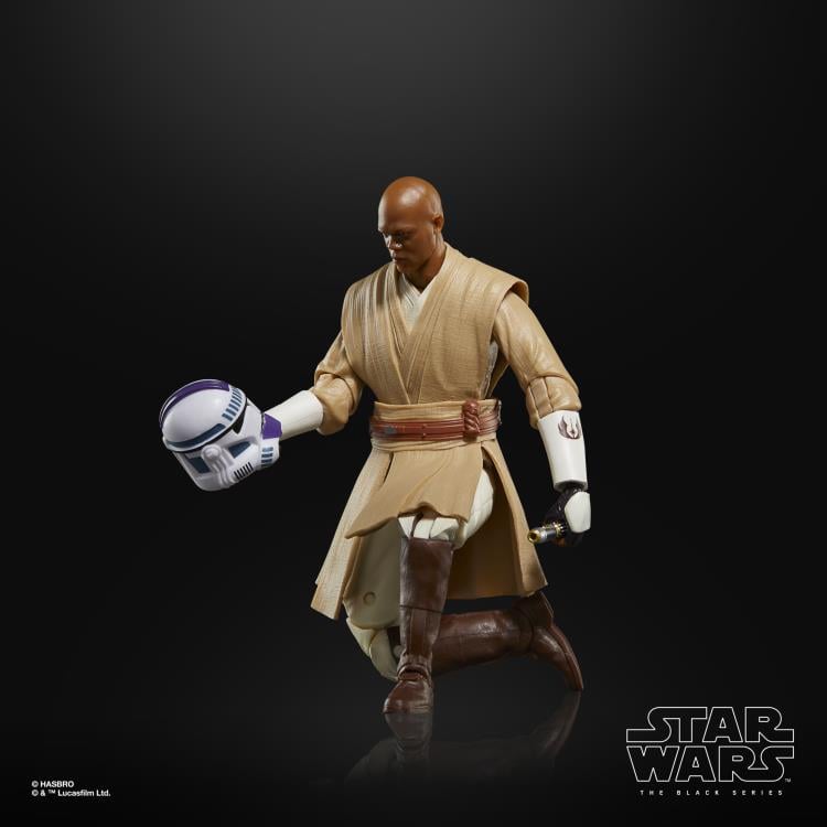 Star Wars: The Black Series Mace Windu & 187th Legion Clone Trooper (Clones of the Republic) Action Figure Set Gallery Image 7