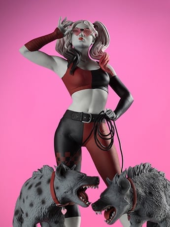 Harley Quinn: Red, White & Black Harley Quinn 1/10 Scale Limited Edition Statue (Jenny Frison) Gallery Image 2