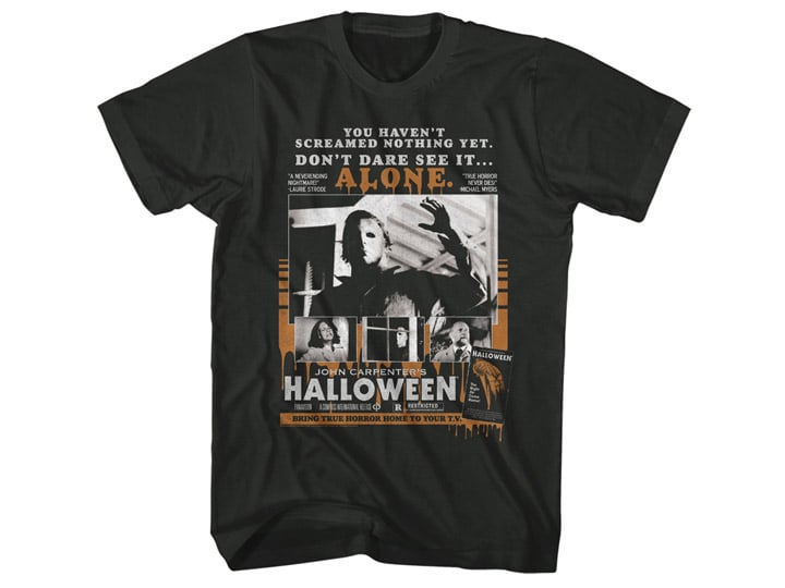 Halloween Home Video Poster T-Shirt Gallery Image 1