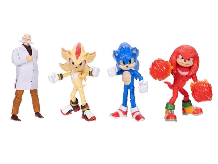 Sonic the Hedgehog 3 5-inch Wave 3 Set of 4 Figures Gallery Image 1