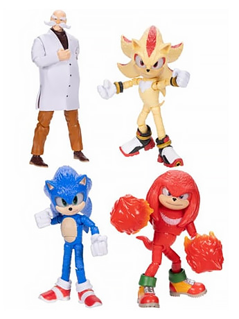 Sonic the Hedgehog 3 5-inch Wave 3 Set of 4 Figures Gallery Image 2