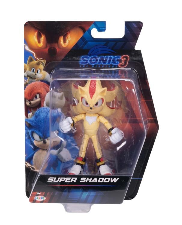 Sonic the Hedgehog 3 5-inch Super Shadow Action Figure Gallery Image 4
