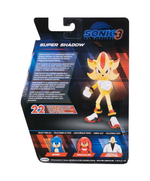 Sonic the Hedgehog 3 5-inch Super Shadow Action Figure Gallery Image 5