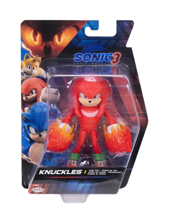 Sonic the Hedgehog 3 5-inch Knuckles (Fire Fist) Action Figure Gallery Image 4