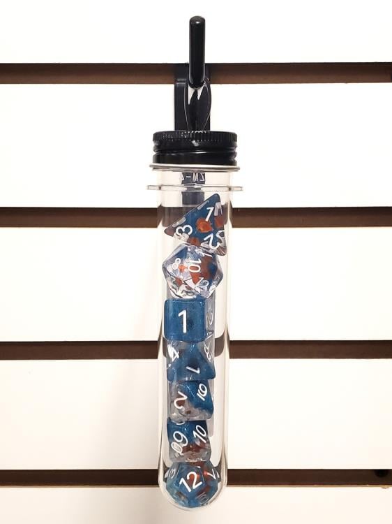 Old School Animal Kingdom Here Kitty Kitty Infused Acrylic Resin Dice Set Gallery Image 4