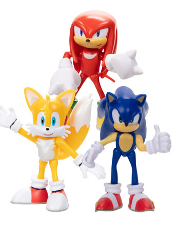 Sonic The Hedgehog 2.5-Inch Scale Set of 3 Figures Gallery Image 2