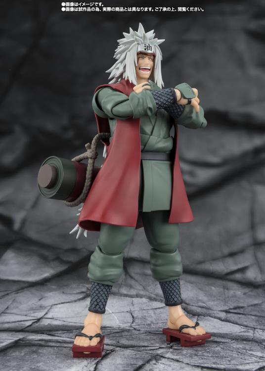 Naruto: Shippuden S.H.Figuarts Jiraiya -Hidden Leaf Heroic Master Sage- (Sage Mode Set) Action Figure Gallery Image 3