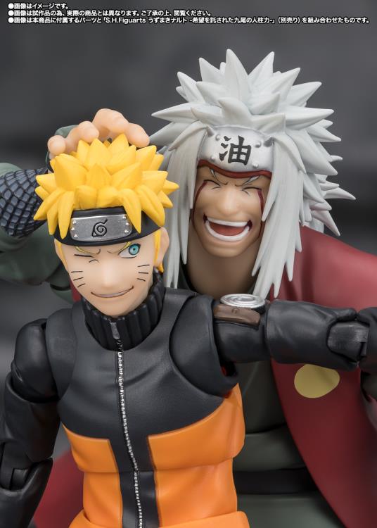 Naruto: Shippuden S.H.Figuarts Jiraiya -Hidden Leaf Heroic Master Sage- (Sage Mode Set) Action Figure Gallery Image 9